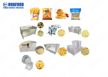 Ss304 Nguyên liệu Khoai tây chiên Dây chuyền chế biến thực phẩm Chế biến thực phẩm 12 tháng