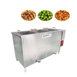Nhà máy thực phẩm Máy chiên khoai tây chiên 50kg / H 100kg / H