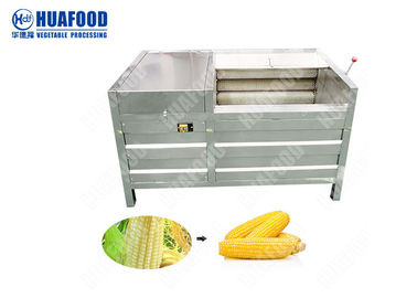 Bàn chải chuyên nghiệp Máy rửa rau cho khoai tây / cà rốt / ngô 1000-2000kg / H